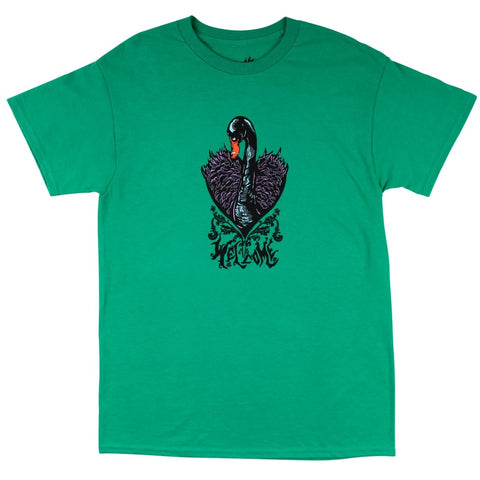 Welcome Black Swan Tee / Kelly Green