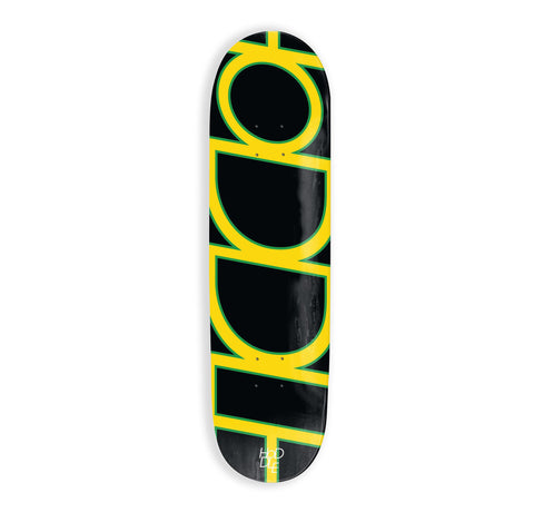 Hoddle Logo Deck / 8.5'' (Black / Green / Yellow)