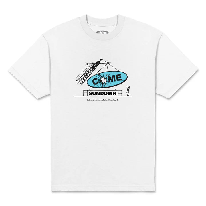 Come Sundown Nothing Heard Tee / White