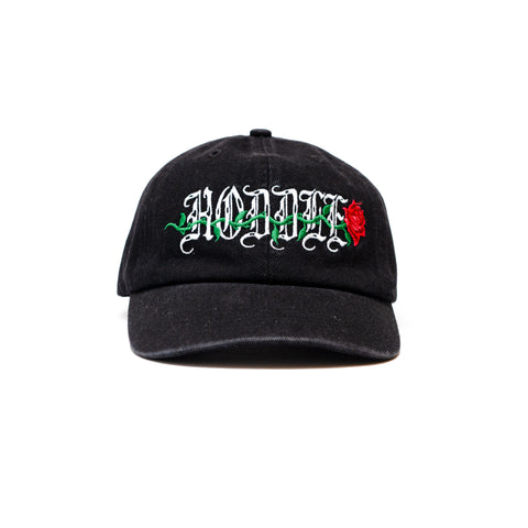 Hoddle Rose Hat / Black Denim