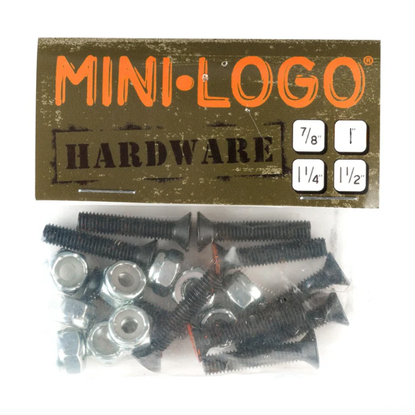 Mini Logo Phillips Head Bolts / Black