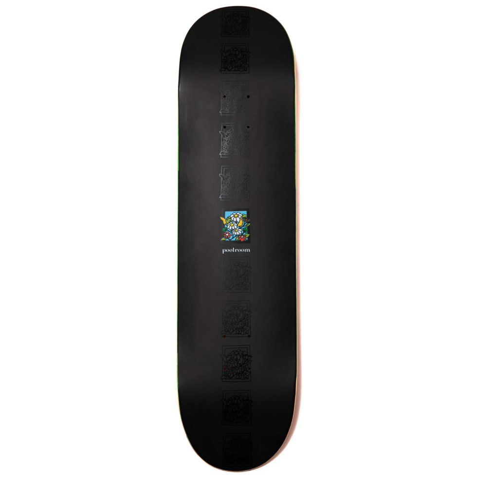 Poolroom In Bloom Deck / Matte Black / Gloss / 8.25''