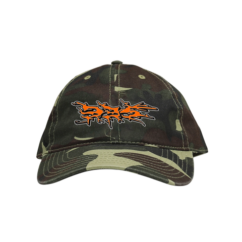 335 Doom Logo Hat / Camo / Orange