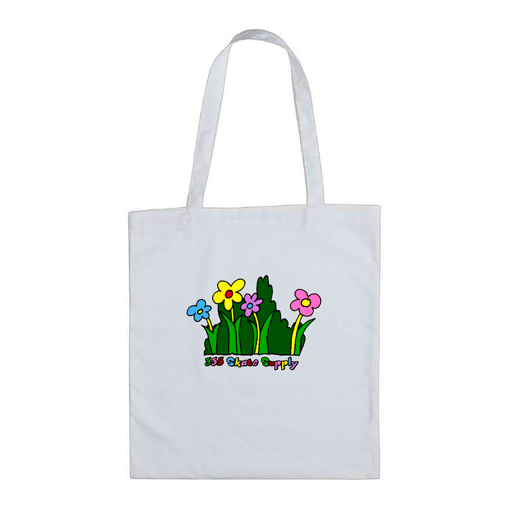 335 Flowers Tote / White