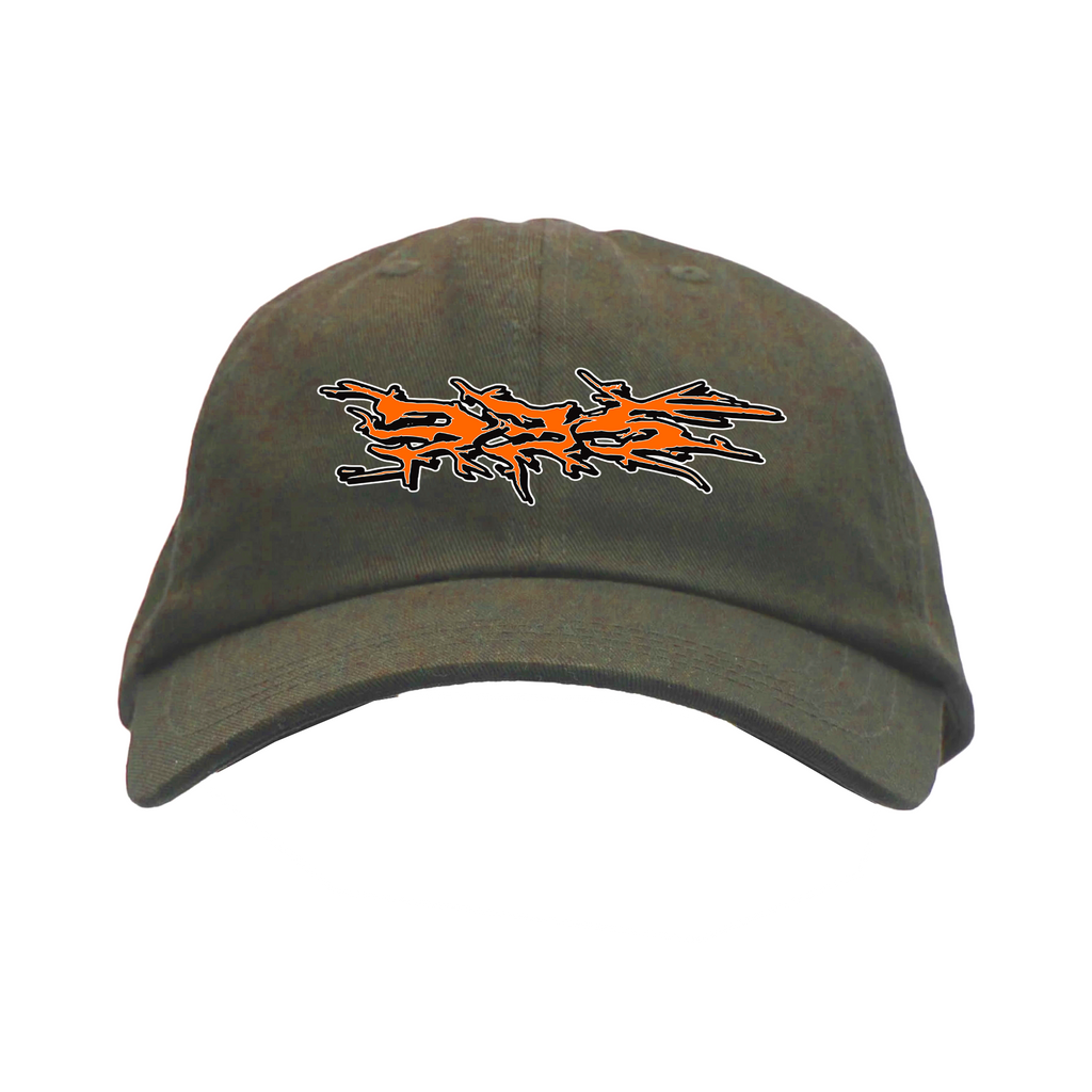 335 Doom Logo Hat / Khaki / Orange