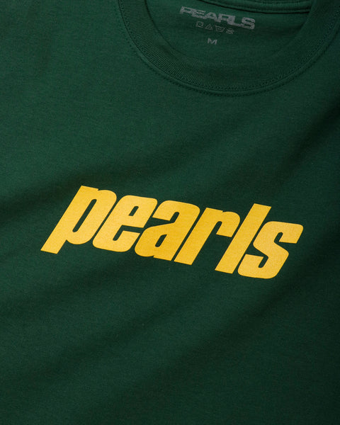 Pearls OG Logo Tee - Forest Green / Yellow