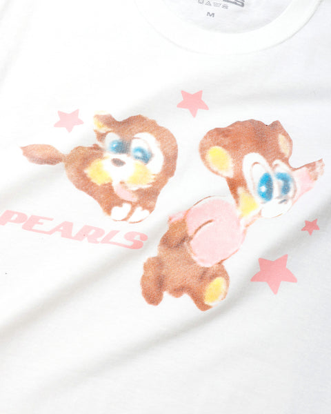 Pearls Care Bear Tee / White