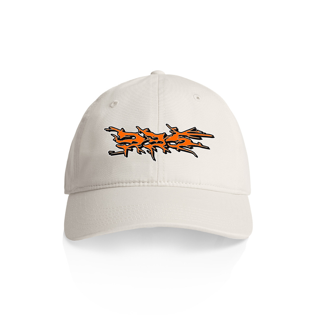 335 Doom Logo Hat / White / Orange