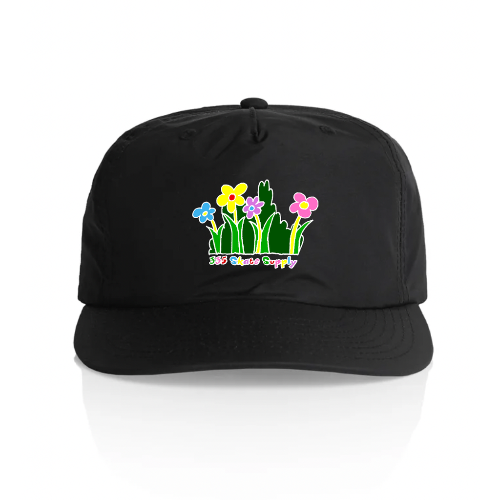 335 Flowers Hat / Nylon / Black