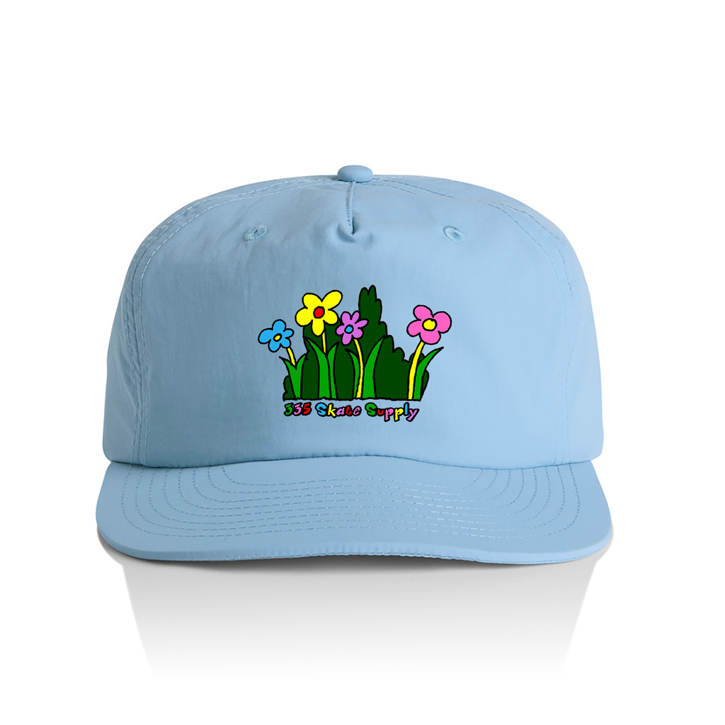 335 Flowers Hat / Nylon / Carolina Blue