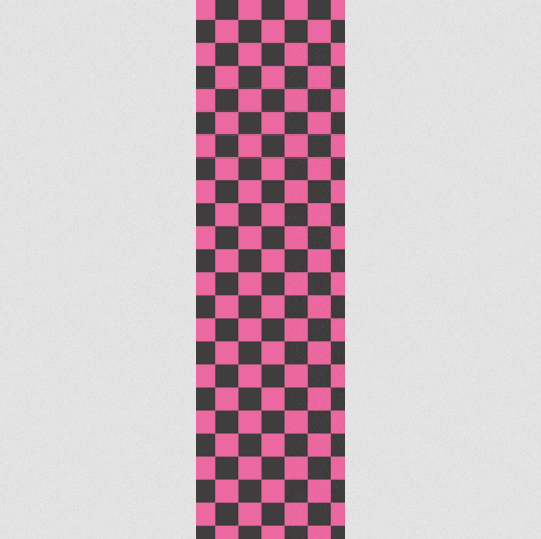 Fruity Griptape Sheet Single / Pink & Black Checkers